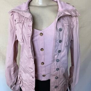 Chic Pink Women's Utility Jacket
